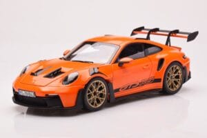 Porsche 911 992 GT3 RS Gulf Orange Norev 1:18 187360 Métal Moulé