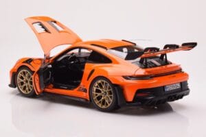 Porsche 911 992 GT3 RS Gulf Orange Norev 1:18 187360 Métal Moulé — image 5 sur 8