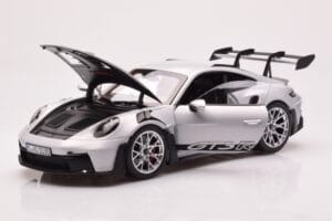Porsche 911 992 GT3 RS Ice Gris Norev 1:18 187359 Métal Moulé — image 2 sur 8