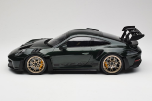Porsche 911 992 GT3 RS Jet Green Metallic Black Norev 1:12 127532 Métal Moulé — image 3 sur 6