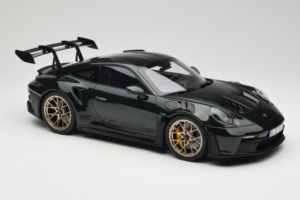 Porsche 911 992 GT3 RS Jet Green Metallic Black Norev 1:12 127532 Métal Moulé — image 4 sur 6