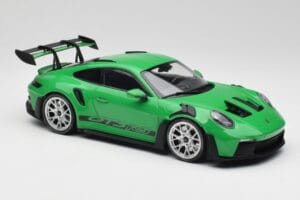 Porsche 911 992 GT3 RS Python Vert & Roues Argent & Décor Noir Minichamps 1:18 153062235 Métal Moulé — image 4 sur 6
