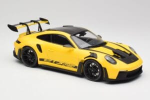 Porsche 911 992 GT3 RS Racing Jaune & Roues Noires Minichamps 1:18 153062245 Métal Moulé — image 4 sur 6