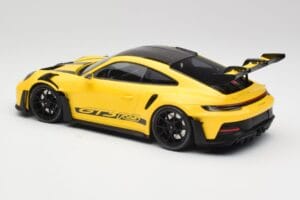 Porsche 911 992 GT3 RS Racing Jaune & Roues Noires Minichamps 1:18 153062245 Métal Moulé — image 5 sur 6
