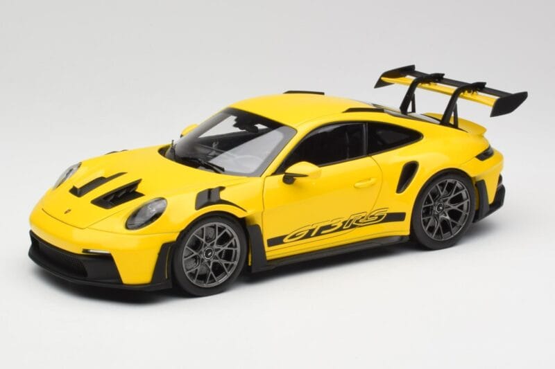 Porsche 911 992 GT3 RS Racing Jaune Norev 1:18 WAP0212810RGT3 Métal Moulé