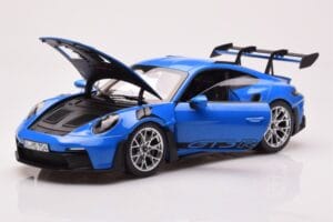 Porsche 911 992 GT3 RS Sharkblue Norev 1:18 187358 Métal Moulé — image 2 sur 8
