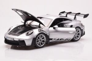 Porsche 911 992 GT3 RS Argent Métallique Norev 1:18 187357 Métal Moulé — image 2 sur 8