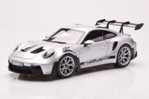 Porsche 911 992 GT3 RS Argent Métallique Norev 1:18 187357 Métal Moulé