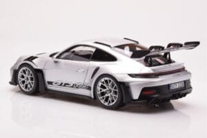 Porsche 911 992 GT3 RS Argent Métallique Norev 1:18 187357 Métal Moulé — image 7 sur 8