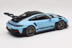 Porsche 911 992 GT3 RS Weissach Pack Gulf Blue Norev 1:18 187367 Métal Moulé — image 3 sur 8