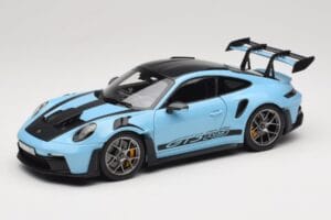 Porsche 911 992 GT3 RS Weissach Pack Gulf Blue Norev 1:18 187367 Métal Moulé