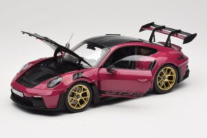 Porsche 911 992 GT3 RS Weissach Package Ruby Star Norev 1:18 187370 Métal Moulé — image 2 sur 8