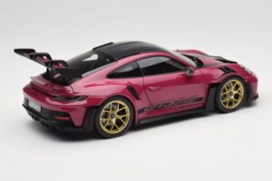 Porsche 911 992 GT3 RS Weissach Package Ruby Star Norev 1:18 187370 Métal Moulé — image 3 sur 8