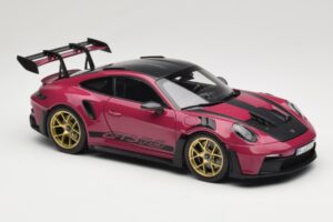 Porsche 911 992 GT3 RS Weissach Package Ruby Star Norev 1:18 187370 Métal Moulé — image 6 sur 8