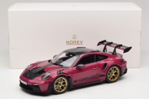 Porsche 911 992 GT3 RS Weissach Package Ruby Star Norev 1:18 187370 Métal Moulé — image 8 sur 8