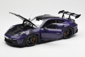 Porsche 911 992 GT3 RS Weissach Package Ultraviolet Norev 1:18 187368 Métal Moulé — image 2 sur 8