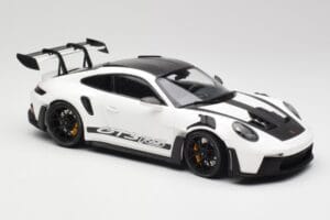 Porsche 911 992 GT3 RS Blanc & Roues Noires Minichamps 1:18 155062230 Métal Moulé — image 4 sur 6