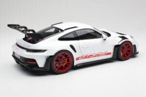 Porsche 911 992 GT3 RS Blanc & Pyro Rouge Norev 1:12 127530 Métal Moulé — image 2 sur 6