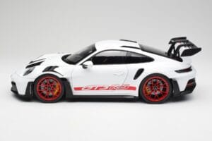 Porsche 911 992 GT3 RS Blanc & Pyro Rouge Norev 1:12 127530 Métal Moulé — image 3 sur 6