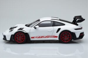 Porsche 911 992 GT3 RS Blanc Pyro Rouge Norev 1:18 187352 Métal Moulé — image 4 sur 8