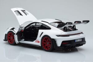 Porsche 911 992 GT3 RS Blanc Pyro Rouge Norev 1:18 187352 Métal Moulé — image 5 sur 8