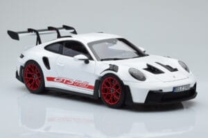 Porsche 911 992 GT3 RS Blanc Pyro Rouge Norev 1:18 187352 Métal Moulé — image 6 sur 8