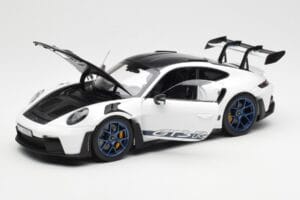 Porsche 911 992 GT3 Weissach Package Blanc & Bleu Indigo Norev 1:18 187353 Métal Moulé — image 2 sur 8