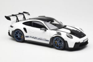 Porsche 911 992 GT3 Weissach Package Blanc & Bleu Indigo Norev 1:18 187353 Métal Moulé — image 6 sur 8