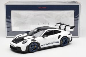 Porsche 911 992 GT3 Weissach Package Blanc & Bleu Indigo Norev 1:18 187353 Métal Moulé — image 8 sur 8