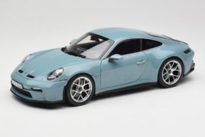 Porsche 911 992 S/T Meissen Blue Norev 1:18 187470 Métal Moulé