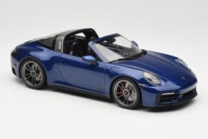 Porsche 911 992 Targa 4 GTS Blue Metallic Minichamps 1:18 155061060 Métal Moulé — image 4 sur 6