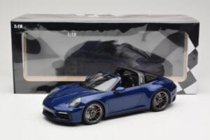 Porsche 911 992 Targa 4 GTS Blue Metallic Minichamps 1:18 155061060 Métal Moulé — image 6 sur 6