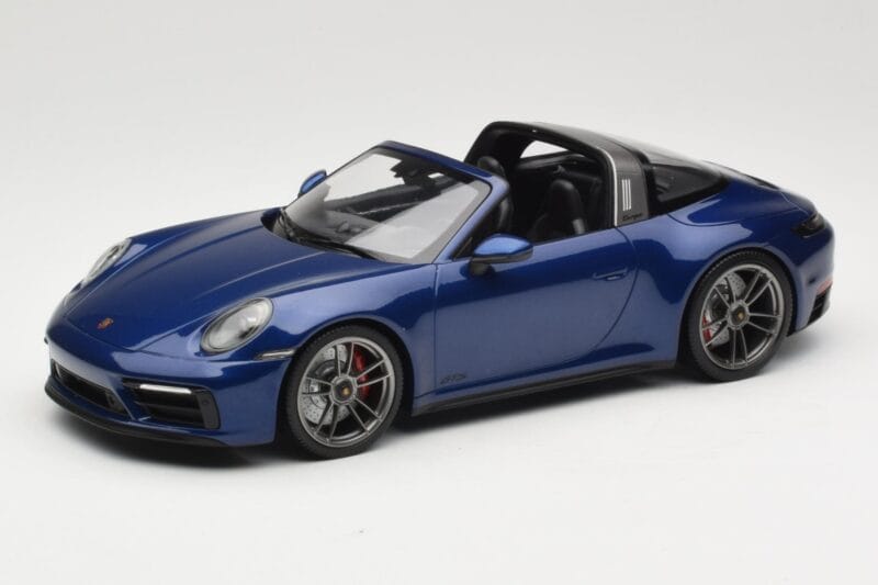 Porsche 911 992 Targa 4 GTS Blue Metallic Minichamps 1:18 155061060 Métal Moulé
