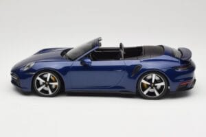 Porsche 911 992 Turbo S Cabriolet Blue Metallic Minichamps 1:18 155069081 Métal Moulé — image 3 sur 6
