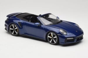 Porsche 911 992 Turbo S Cabriolet Blue Metallic Minichamps 1:18 155069081 Métal Moulé — image 4 sur 6