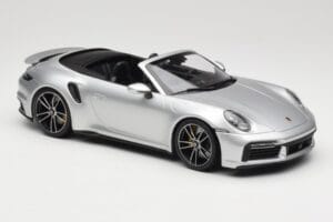 Porsche 911 992 Turbo S Cabriolet Argent Minichamps 1:18 155069082 Métal Moulé — image 4 sur 6