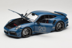 Porsche 911 992 Turbo S Coupe Sport Design Bleu Minichamps 1:18 113069073 Métal Moulé — image 2 sur 8