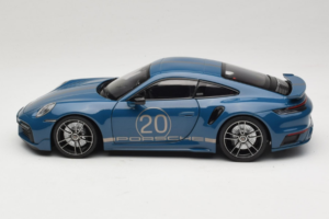 Porsche 911 992 Turbo S Coupe Sport Design Bleu Minichamps 1:18 113069073 Métal Moulé — image 4 sur 8