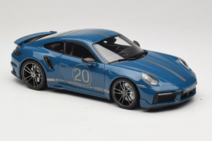 Porsche 911 992 Turbo S Coupe Sport Design Bleu Minichamps 1:18 113069073 Métal Moulé — image 6 sur 8