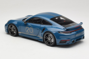 Porsche 911 992 Turbo S Coupe Sport Design Bleu Minichamps 1:18 113069073 Métal Moulé — image 7 sur 8