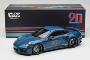 Porsche 911 992 Turbo S Coupe Sport Design Bleu Minichamps 1:18 113069073 Métal Moulé — image 8 sur 8
