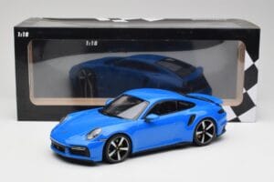 Porsche 911 992 Turbo S Gentian Bleu Minichamps 1:18 155069074 Métal Moulé — image 6 sur 6