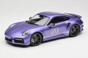 Porsche 911 992 Turbo S Sport Design Package Viola Metallic Minichamps 1:18 155069174 Métal Moulé