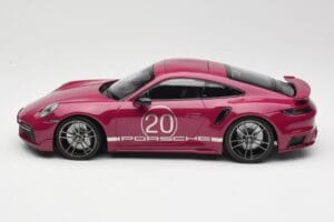 Porsche 911 992 Turbo S avec Sport Design Package Rouge Minichamps 1:18 155069172 Métal Moulé — image 3 sur 6