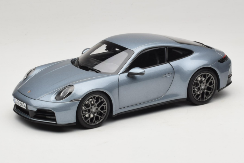 Porsche 911 992.2 Carrera Polar Silver Metallic Norev 1:18 187170 Métal Moulé