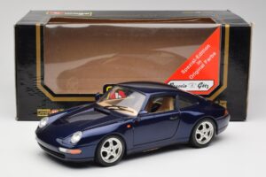 Porsche 911 993 Carrera Cup Bleu Braccio & Gotz 1993 Bburago 1:18 3060-M1 Métal Moulé — image 8 sur 8
