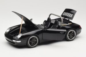 Porsche 911 993 Carrera Cabriolet Noir Bburago 1:18 3090-M1 Métal Moulé — image 2 sur 8