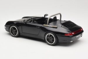 Porsche 911 993 Carrera Cabriolet Noir Bburago 1:18 3090-M1 Métal Moulé — image 7 sur 8