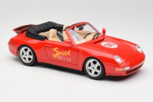 Porsche 911 993 Carrera Cabriolet Rouge Bburago 1:18 3090 Métal Moulé — image 6 sur 8