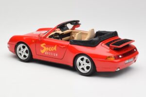 Porsche 911 993 Carrera Cabriolet Rouge Bburago 1:18 3090 Métal Moulé — image 7 sur 8